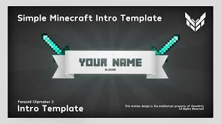 [CM2] - Simple Minecraft Intro Template | Panzoid