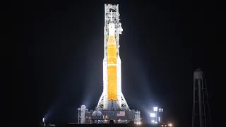 TIMELAPSE: NASA’s SLS Mega Moon Rocket Rollout