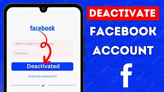 How To Deactivate Facebook Account (2024)