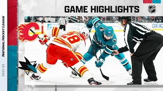 Flames @ Sharks 12/18 | NHL Highlights 2022