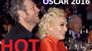 Gwen Stefani and Blake Shelton SO IN LOVE at OSCAR 2016