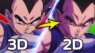 Redrawing Dragon Ball Super's New Movie (Super Hero) - 3D vs 2D - PART 2