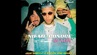 Jhay Cortez Ft. Bad Bunny & J Balvin - No Me Conoce (Remix Official Audio)