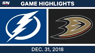NHL Highlights | Lightning vs. Ducks - Dec 31, 2018