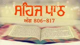 Sehaj Path Ang 806 To 817 | Bhai Sarwan Singh | Fizza Records Gurbani