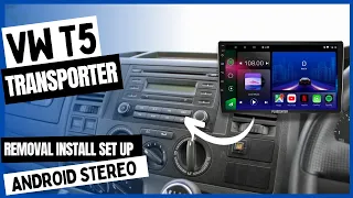 How to Remove Radio VW T5 Transporter? Android Head Unit Installation Car Stereo Volkswagen