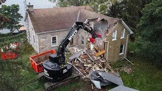 Tearing Down an Old House with 2021 CAT Next Gen 325