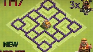 CLASH OF CLANS- TH7 FARMING BASE BEST TOWN HALL 7 DEFENSE WITH 3x AIR DEFENSES