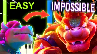 BOWSER PEACHES SONG from TOO EASY to IMPOSSIBLE!
