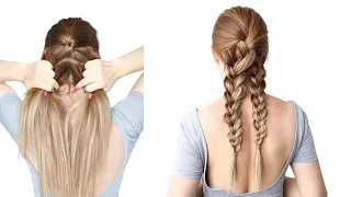 😍  EASY DIY Braided Hairstyle that everyone can create 😍 Hairstyle Transformations