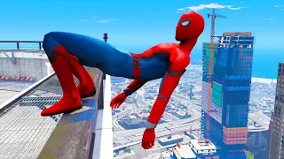 GTA 5: Falling off Highest Buildings #14 - GTA 5 Funny Moments & Fails, Gameplay