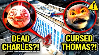 DRONE CATCHES DEAD CHOO CHOO CHARLES FALLING OFF A BUILDING!! (CURSED THOMAS KILLED HIM)