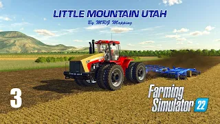 Plowing and Mulching the fields with some baling too on Little Mountain Utah Series Episode 3 (FS22)