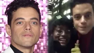 Rami Malek RESPONDS to Awkward Viral Fan Video