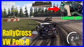 Dirt Rally 2.0 Rallycross VW Polo R - Holjes Sweden Circuit | Logitech g29 gameplay