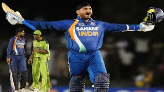 Harbhajan singh hit hard to shoaib akthar