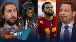 Deion Sanders doesn’t like Caleb Williams to the Bears: ‘Chicago is cold’ | NFL | FIRST THINGS FIRST