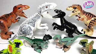 ALL 17 LEGO JURASSIC WORLD FALLEN KINGDOM DINOSAUR! INDOMINUS REX, INDORAPTOR, T-REX & MORE