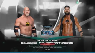 WWE2K24 Universe Mode KXW Story Part # 01-3 골드버그 vs 로버트 루드