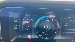 Mercedes E200 coupe (184hp) 0-200 km/h