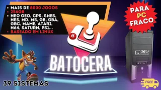 BATOCERA 256GB - MULTIJOGOS - Funciona em PCs mais Fracos e Modernos! #batocera