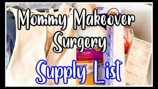 MOMMY MAKEOVER SURGERY SUPPLY LIST | WHAT I USED DURING MY TUMMY TUCK RECOVERY | SARAH'S WIFESTYLE