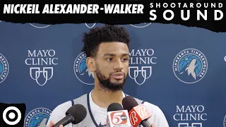 “It’s Just About Getting The Job Done.” | Nickeil-Alexander Walker Shootaround Sound | 04.21.23