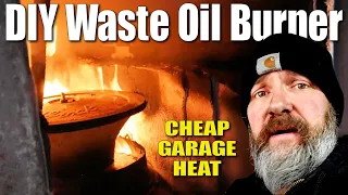 DIY Waste Oil Burner ~ Converting a Wood Stove for CHEAP Garage Heat