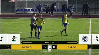 LFF Taurė 2023 (II Etapas): Klaipėdos FM 3-0 FK Jonava (Varžybų Apžvalga)