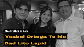 Ysabel Ortega to his Dad Lito Lapid meet together with Miguel Tanfelix in somewhere restaurant.