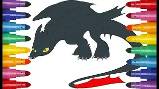 How to Train Your Dragon How to draw Toothless Как приручить дракона Как нарисовать Беззубика