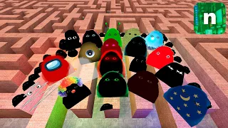 NEW Angry MUNCI Family in MAZE! Nico's Nextbots Garry's Mod