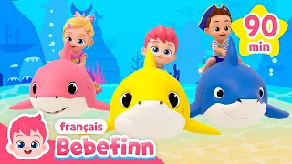 Baby Shark et plus de chansons | +Comptines | Chanter avec Bebefinn français👶Chansons pour Enfants