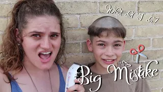 I Cut my Brother's Hair AGAIN! BIG MISTAKE??