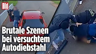 Autodiebstahl scheitert: Besitzer wehrt Verbecher ab