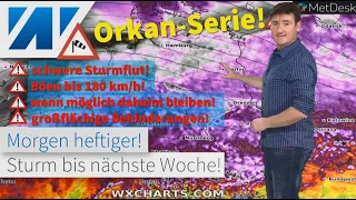 Lebensgefahr durch Orkan-Serie! Die Stürme Ylenia und Zeynep toben sich aus! Wie lange stürmt es?