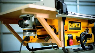 DETACHABLE TABLE for ROUTER IN YOUR SAW, Easy and very cheap Dewalt 745