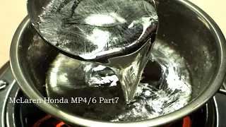 McLaren Honda MP4/6  Part7 【 TAMIYA 1/12 scale 】 RA121E engine, white metal cast.