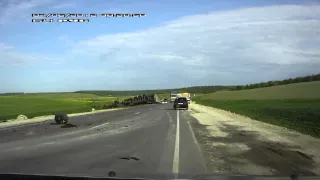 Авария на трассе Саратов - Пенза 07.06.2012г