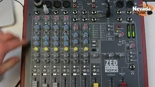 Allen & Heath ZED Sixty10FX USB mixer demo at Nevada Music UK