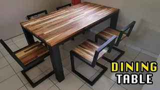 Dining Table - Metal and Huanacaste wood || Mx Makers