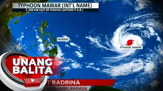 PAGASA: Binabantayang bagyo sa labas ng PAR, malaki ang tsansang umabot ng super typhoon...| UB