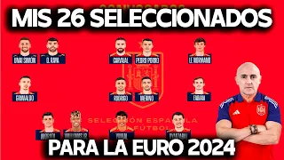 MI LISTA PARA LA EUROCOPA ¿CUÁL SERÍA? ¿CUÁNTO COINCIDE CON LA QUE ESPERO DE LUIS DE LA FUENTE?