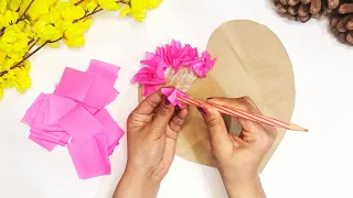 Tissue Paper Puffy Heart Valentine's Window Decoration | Puffy Heart for Decoration| Puffy Heart DIY