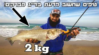 דיג לברקים מהחוף | טיפים חשובים לדייג מהחוף|  seabass fishing | tackle house resistance cronuts 67mm