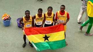 4x400m mix relay. Team Ghana wins. 5Nation Athletics championship. Ghana2023.