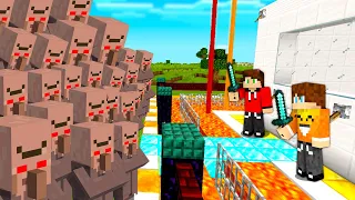 9 SPOSOBÓW NA ZABEZPIECZENIE DOMU w Minecraft! ŹLI VILLAGEROWIE ATAKUJĄ!