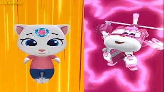 Talking Tom Hero Dash VS Super Wings : Jett Run Android Gameplay