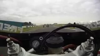 Honda RS500 practice classic motorbike onboard Donington Park motorcycle racing Mike Spike Edwards