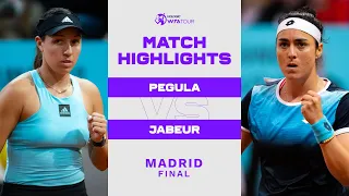 Jessica Pegula vs. Ons Jabeur | 2022 Madrid Final | WTA Match Highlights